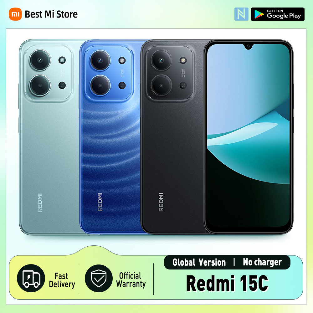 Xiaomi Redmi 15C Version mondiale Smartphone 50MP caméra principale 120Hz 6.9 "affichage Dot Drop 33W charge MediaTek Helio G81-Ultra