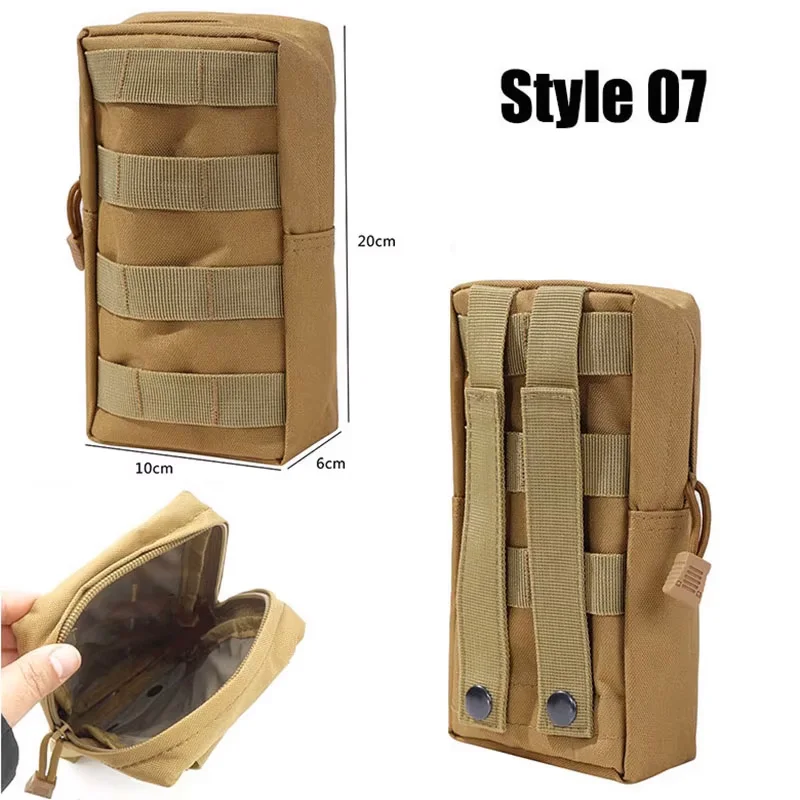 OPHIDIAN กระเป๋า MOLLE กระเป๋าเกียร์เอวกระเป๋าผู้ชายกระเป๋าโทรศัพท์แคมป์ล่าสัตว์อุปกรณ์เสริมเข็มขัด Fanny Pack EDC Pack