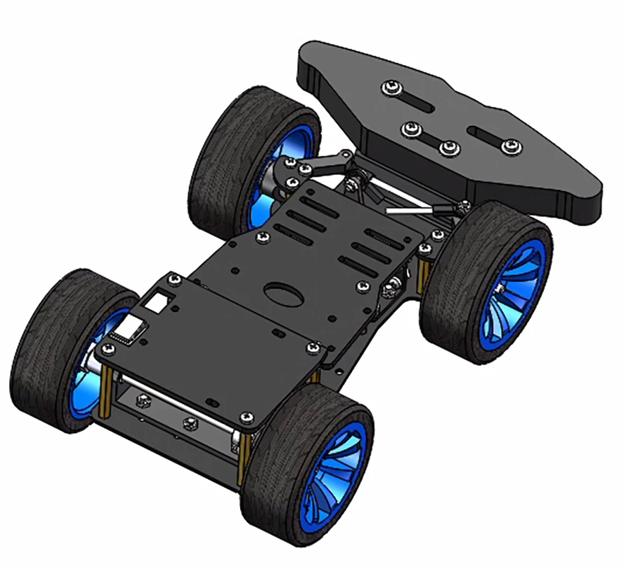 MG996R Servo Lenkung Ackerman Roboter Auto Chassis Encoder Motor Differential Auto FÜR Arduino Roboter DIY Kit für UNO Programmierbar