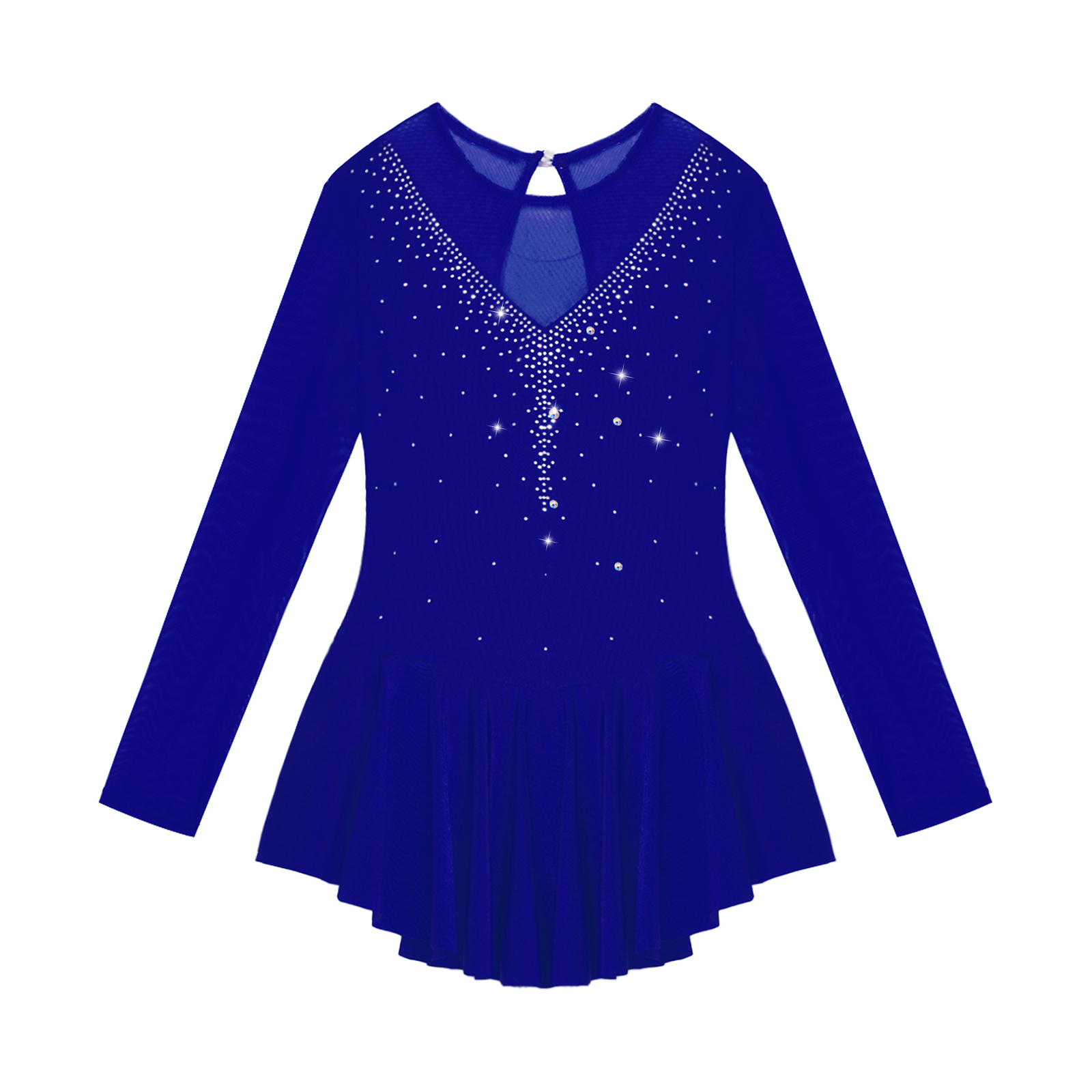 Kinder Mädchen Rhythmische Gymnastik Ballett Lyrische Tanzkostüme Glänzende Strass Künstlerische Eiskunstlaufkleid Enge Kleidung