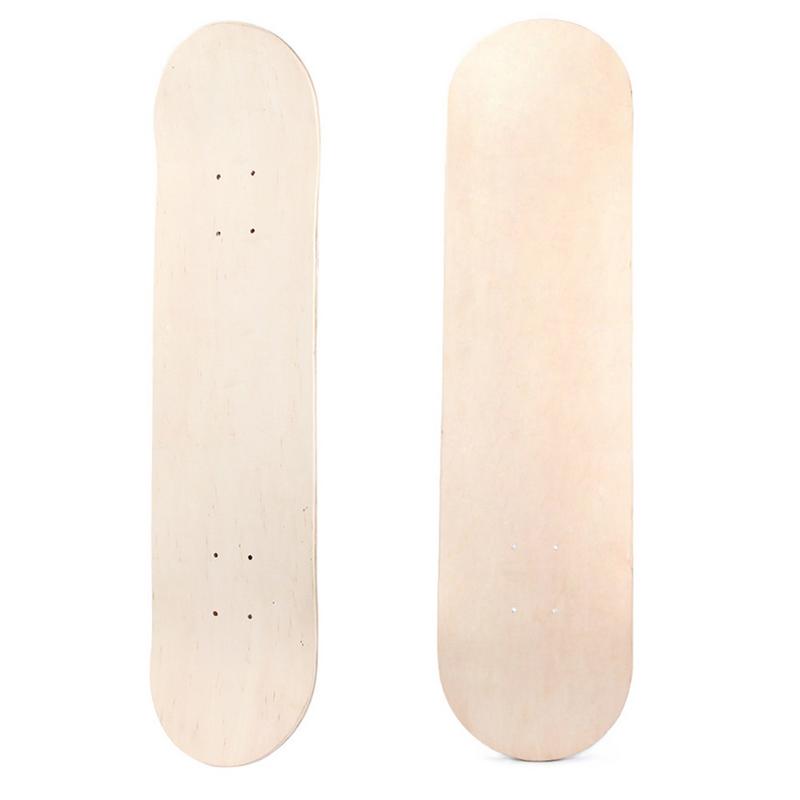 8-Inch DIY Skateboard Deck, High-Quality 8-Layer Maple Wood Construction, Double Concave Shape, Fully Customizable Longboard