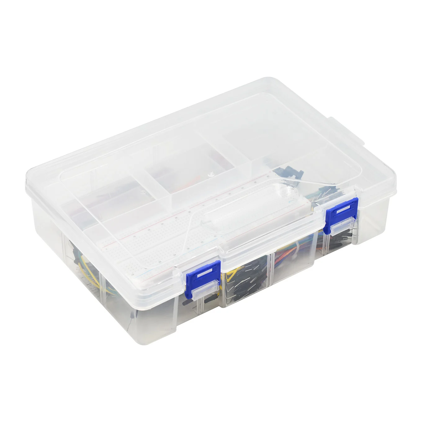 DIY-Projekt-Starter-Kit für Arduino UNO R3 Kit, elektronisches DIY-Kit, elektronisches Komponenten-Set mit Box, 830 Verbindungspunkte, Steckbrett