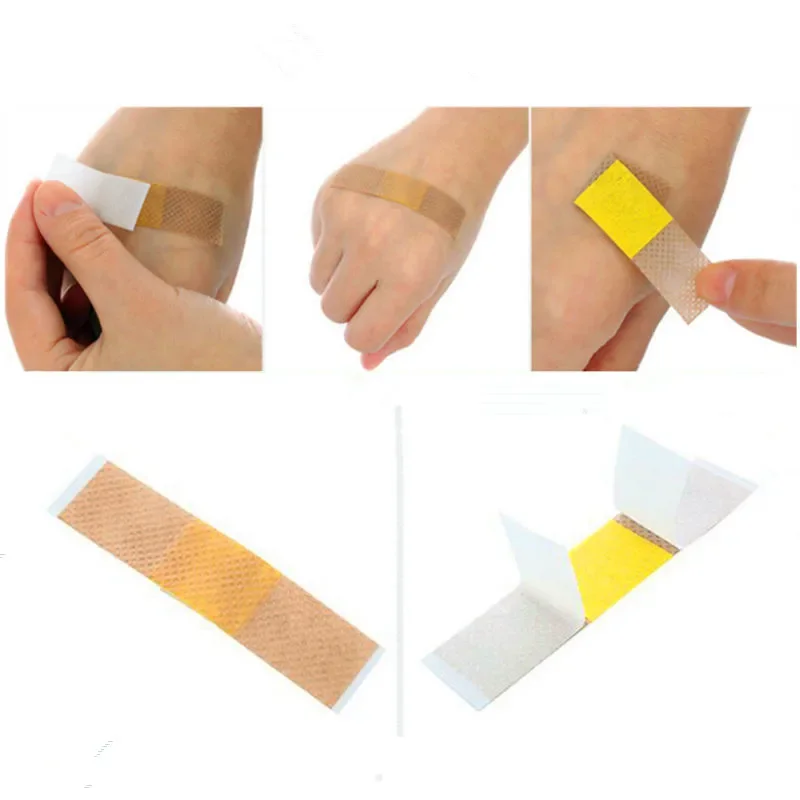 Médico Anti-Bactérias Band Aid Bandagens, impermeável, ferida, adesivo Paster, Casa, Viagem, Kit de Primeiros Socorros Suprimentos, 50pcs
