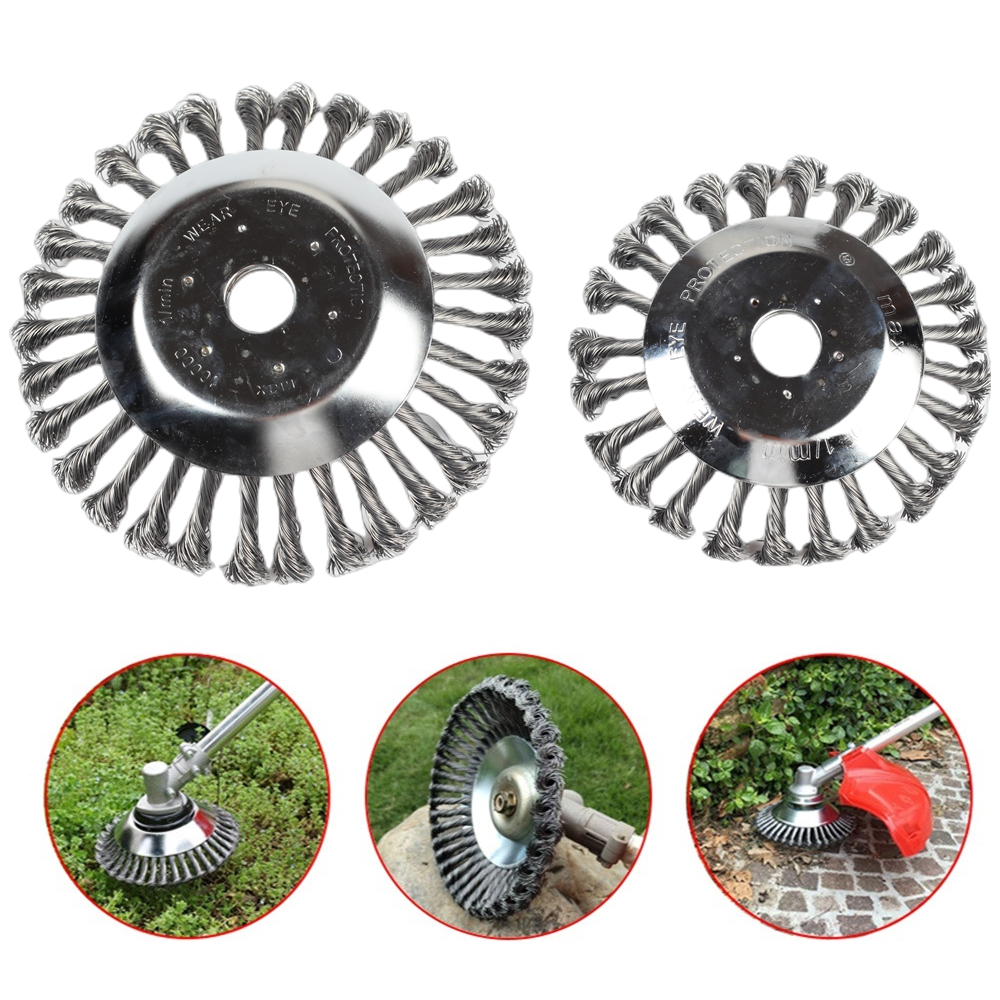 Upgrade 6/8 Inch Onkruid Bosmaaier Hoofd Grasmaaier Universele Grastrimmer Hoofd Staaldraad Wiel Borstel Tuin Trimmer Hoofd