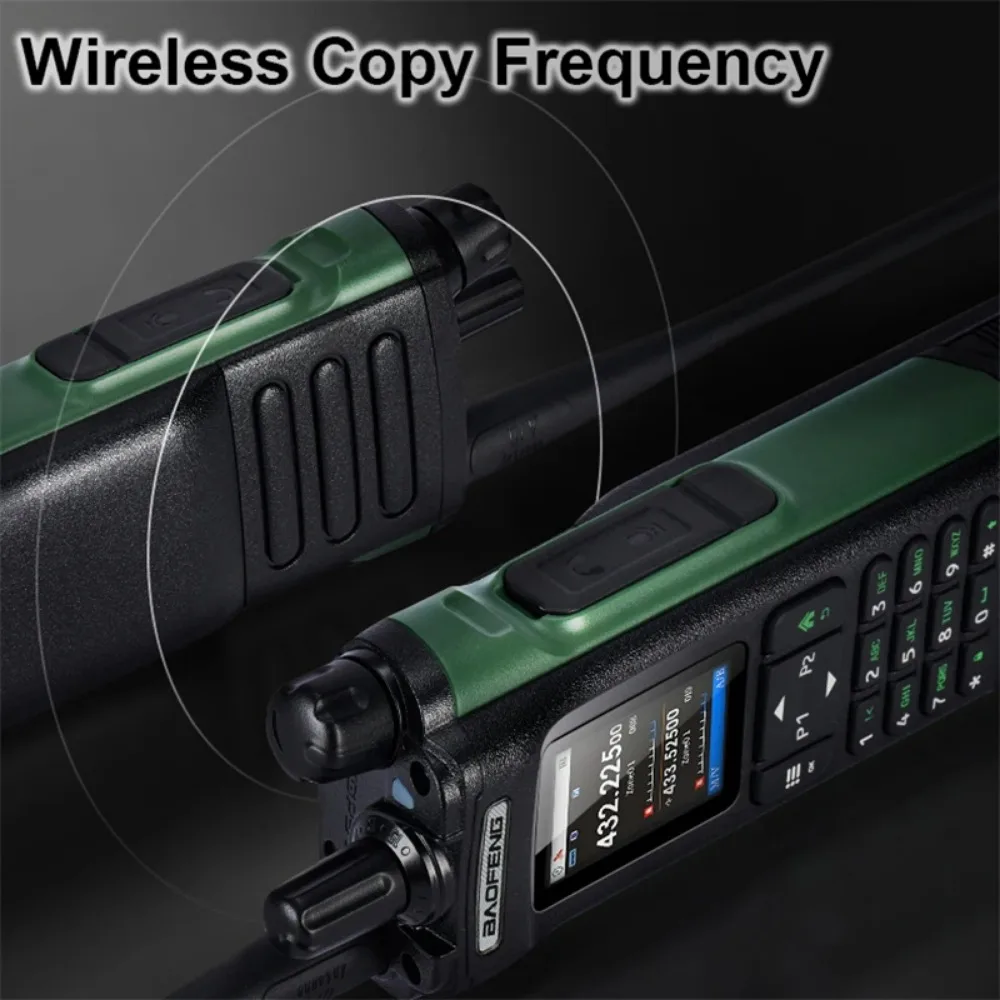 BAOFENG UV-32 GPS Walkie Talkie 10W Multi Band Bluetooth Programming Wireless Copy Frequency NOAA Long Range Ham Two Way Radio