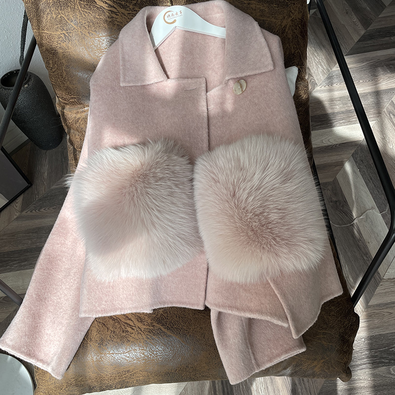 Echte Winter natürliche echte Fuchs Pelz Tasche dekorieren Frauen warm Arm wärmer Mode Mantel Luxus einfarbige Accessoires