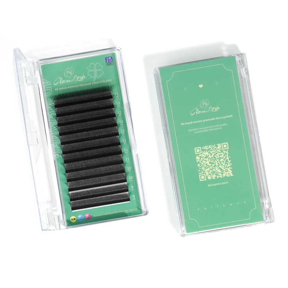 GLAMLASH 4D5D - W Hình Cây Nối Mi Premade Tập Người Hâm Mộ W Phong Cách Hàng Mi Giả Chồn Mềm Mại Dễ Dàng Faning Tự Nhiên Hàng Mi