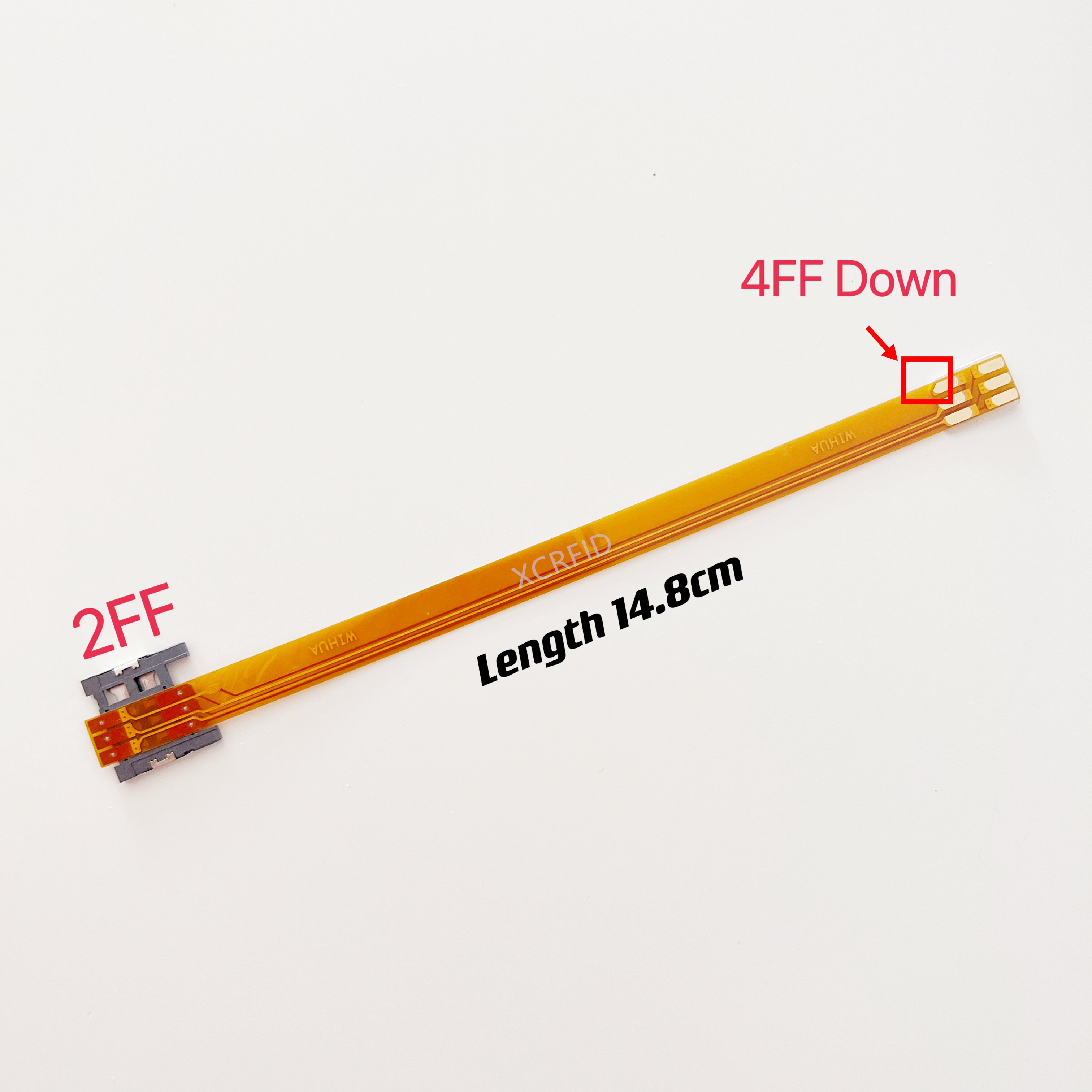 Conversor de extensão de cartão sim padrão 2ff para 3ff micro 2ff padrão 4ff nano cartão sim fpc extensor de cabo macio 148mm adaptador