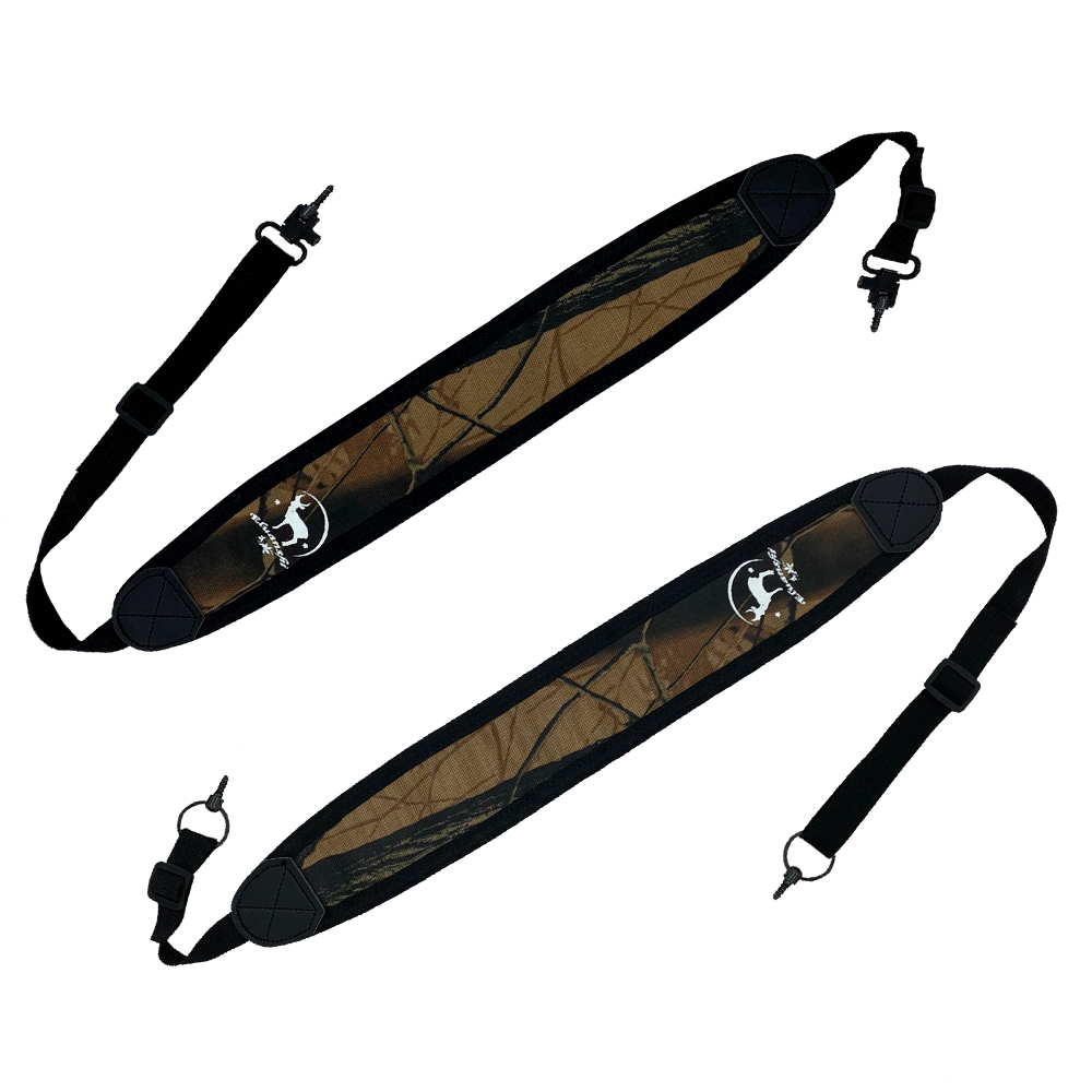 Correa para escopeta de caza, adaptador de eslinga para rifle, accesorios de eslinga para hombro de 2 puntos, cinturón de bolsa de arena de cuero para pistola giratoria de pared