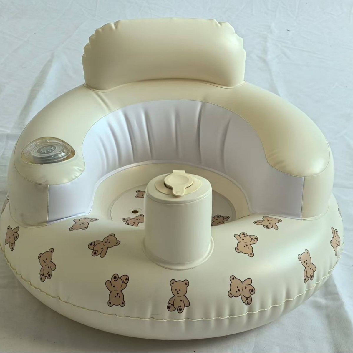 Siège gonflable pour bébé, Support arrière Portable pliable pour siège de bain pour bébé, chaise d'entraînement, Support de réception-cadeau pour bébé, canapé, chaise de bain pour bébé