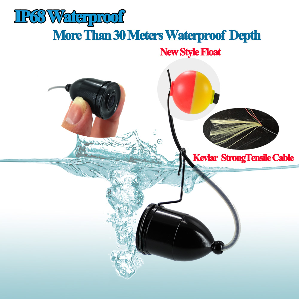 Cámara subacuática THEJLES HD 1000 Line para pesca en hielo, buscador de peces con pantalla IPS de 4,3 pulgadas y 8 luces infrarrojas que se puede girar/apagar
