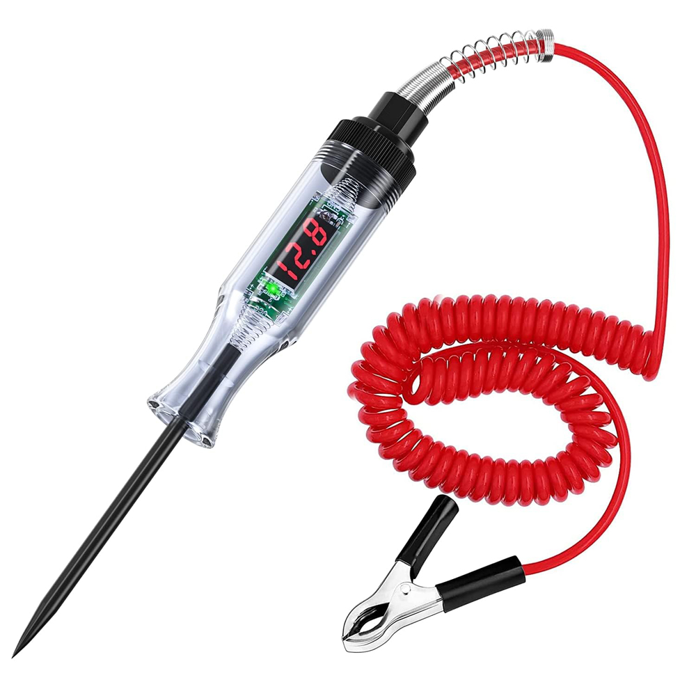 Probador de circuito de voltaje de camión y coche, de 6V herramientas automáticas y 24V, sonda de diagnóstico, pluma de prueba, Bombilla, pluma de medición eléctrica, nuevo