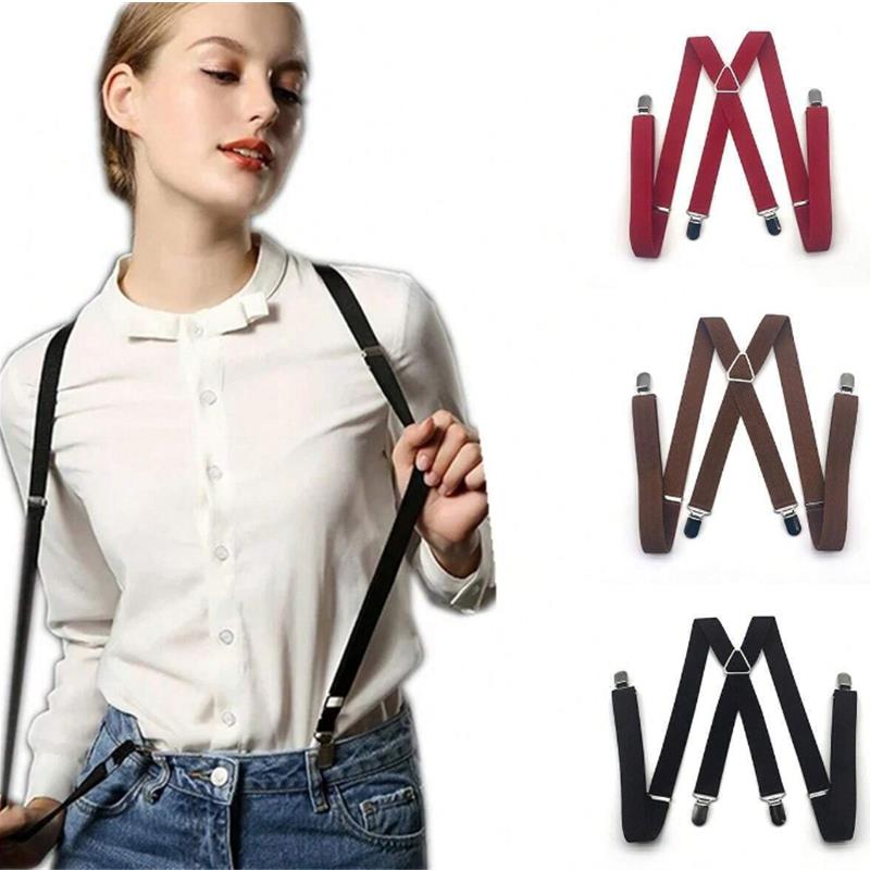 Men Work Heavy Duty Suspenders Adjustable Elastic Trouser Braces Belt Strap Suspenders Braces Women Pants Shirt Skirt Accessorie