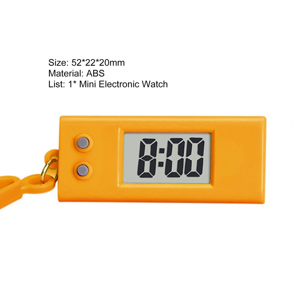 学生キーホルダー腕時計電子時計サイレント LCD デジタル表示三角形学生デスクトップ時計キーホルダー懐中時計