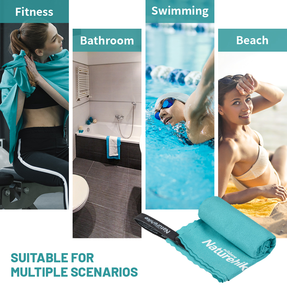 Naturehike-Toalla de playa de microfibra, toalla de secado rápido para acampar al aire libre, natación, baño, gimnasio, toalla de Golf, toalla de viaje ultraligera