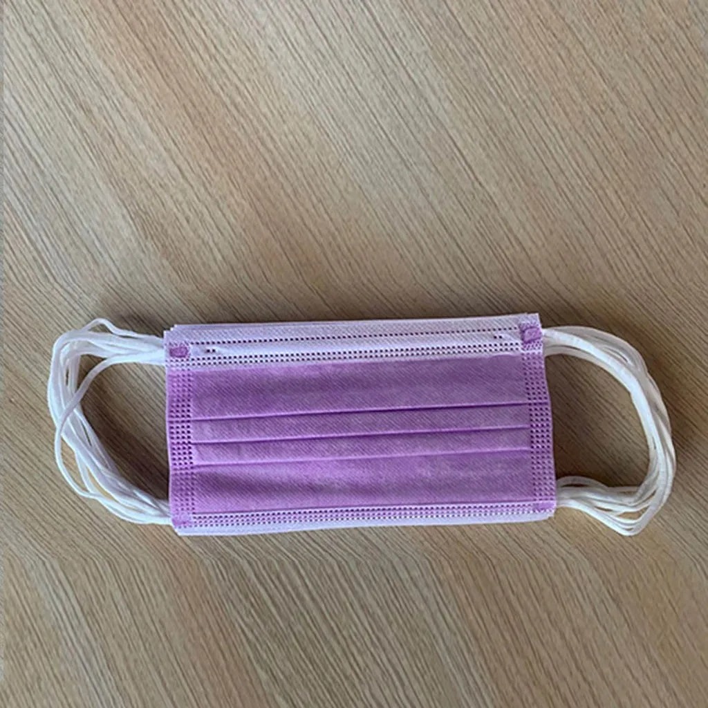 50PCS Frauen Mann Feste Maske Einweg Gesichtsmaske 3Ply Ohrschlaufe Anti-PM2.5 Maske