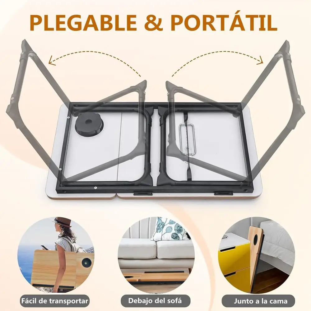 Computer Desk Laptop Motion Desk Foldable Reading room desk Portable Bed Table pliante Folding Height Adjustment Table stand