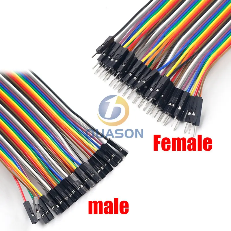 40PIN 10CM 20CM 30CM Dupont Dòng Đực + Nữ Đến Nam Nữ Cho Nữ dây Nhảy Dupont Dây Cáp Cho Arduino DIY