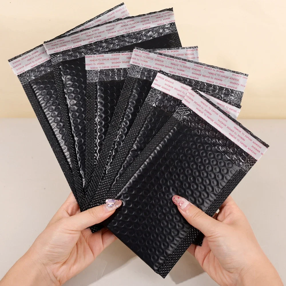 สีถุงฟองบรรจุภัณฑ์ซองจดหมายจัดส่ง Bubble Mailers หลายขนาดหนากันน้ํา Self Seal Padding กระเป๋า