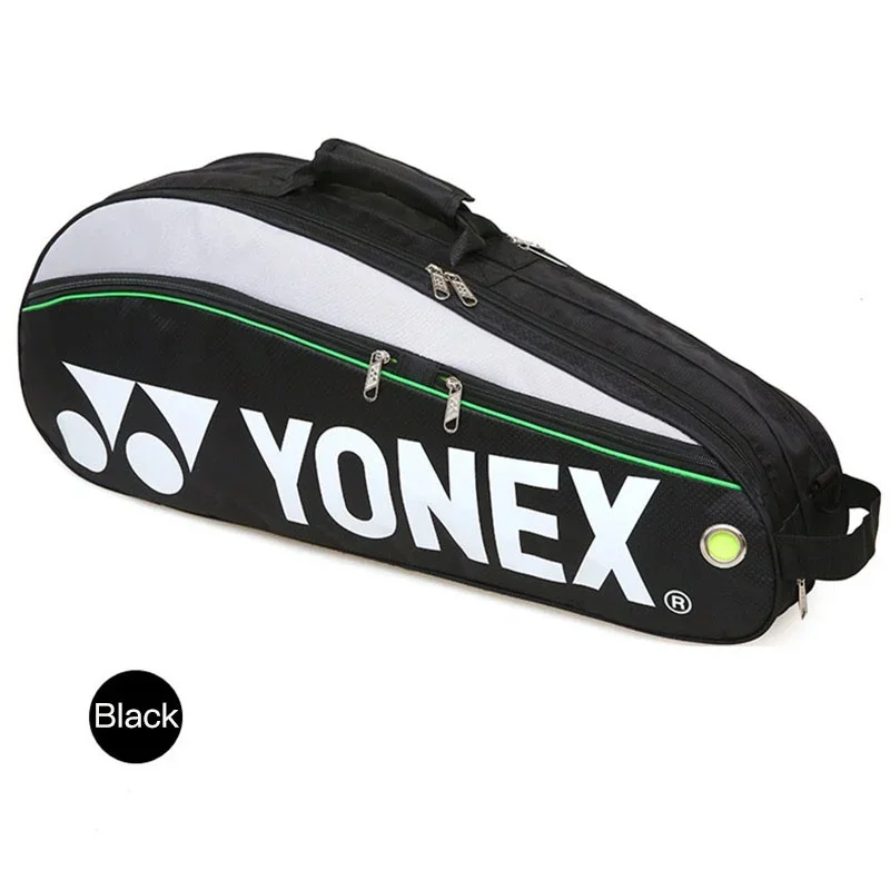 Bolsa de bádminton Original YONEX Max para 3 raquetas con compartimento para zapatos, bolsa deportiva para raqueta de volante para hombres o mujeres 9332bag