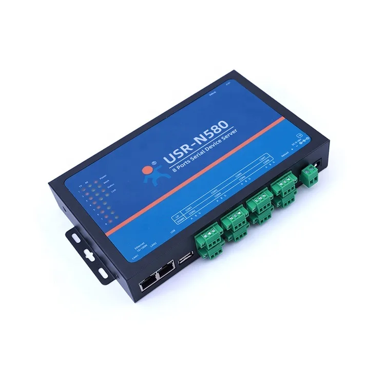 USR-N580 Ethernet Seriële Server 8 RS485 Poorten Converter Ondersteunt Meer Apparaten