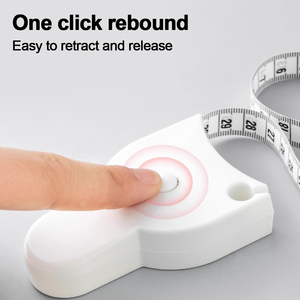 150 Cm Body Measuring Tape Retractable Measuring Tape Push Button Retract Body Measurement Tape Soft Retractable Measuring Tape