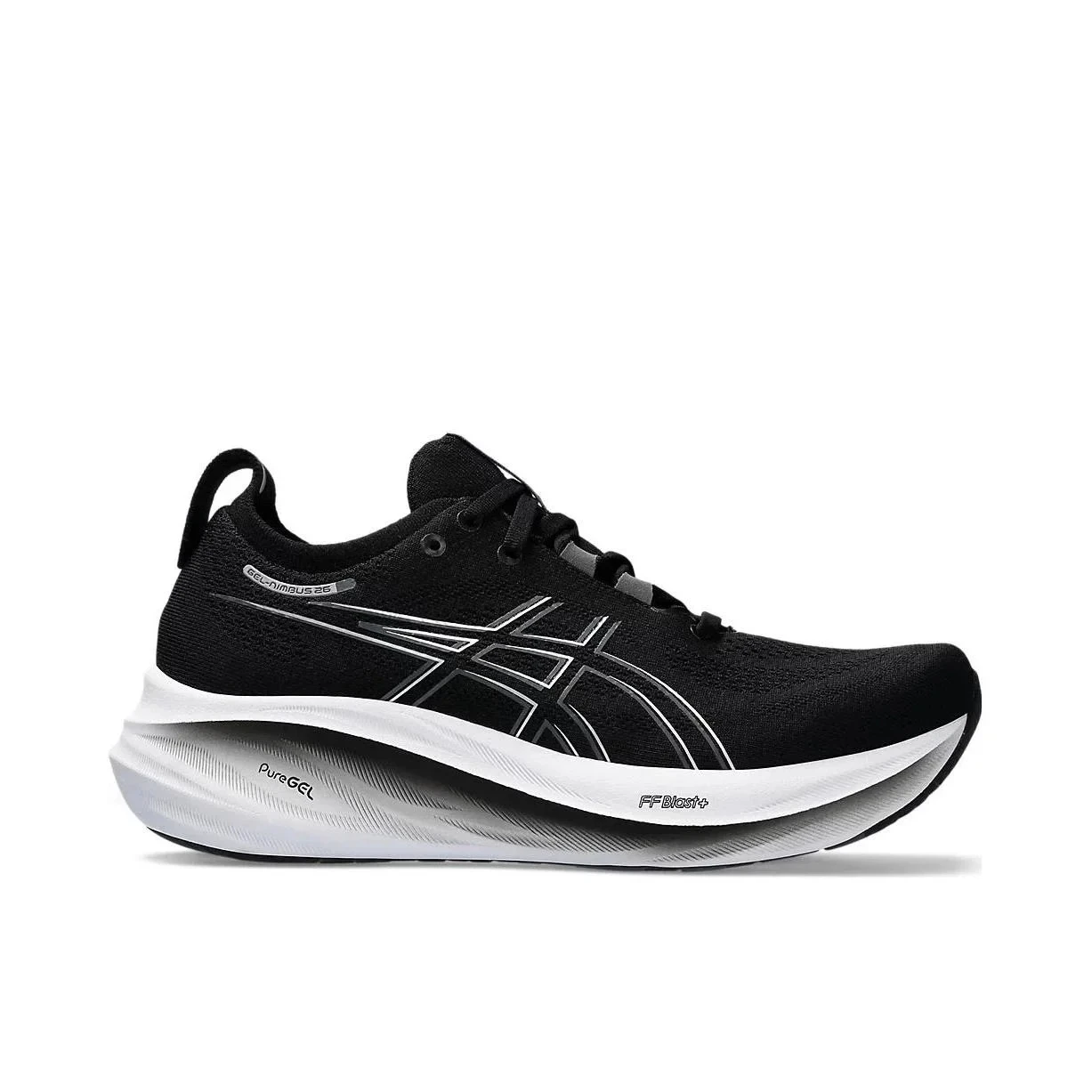 Asics Gel-Nimbus 26 รองเท้าวิ่งชายรองเท้าตัดกลางแจ้งสวมใส่ตาข่ายปฏิบัติรองเท้าผ้าใบรองเท้า Man