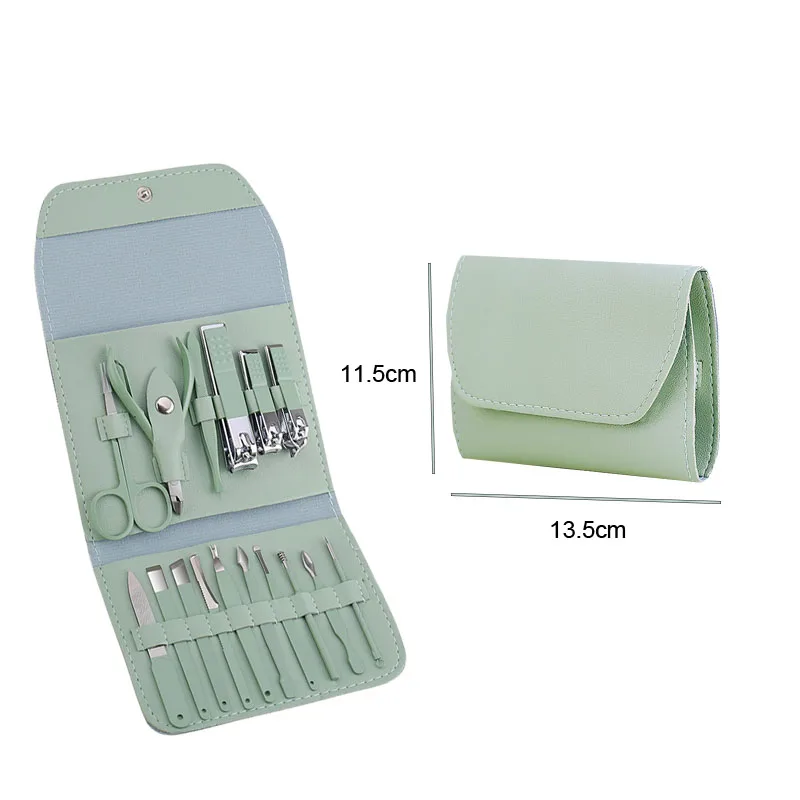 16PCS Professional Nail Clipper Set Stainless Steel Pedicure Tools for Men and Women Nail Care Kit ZJJ06