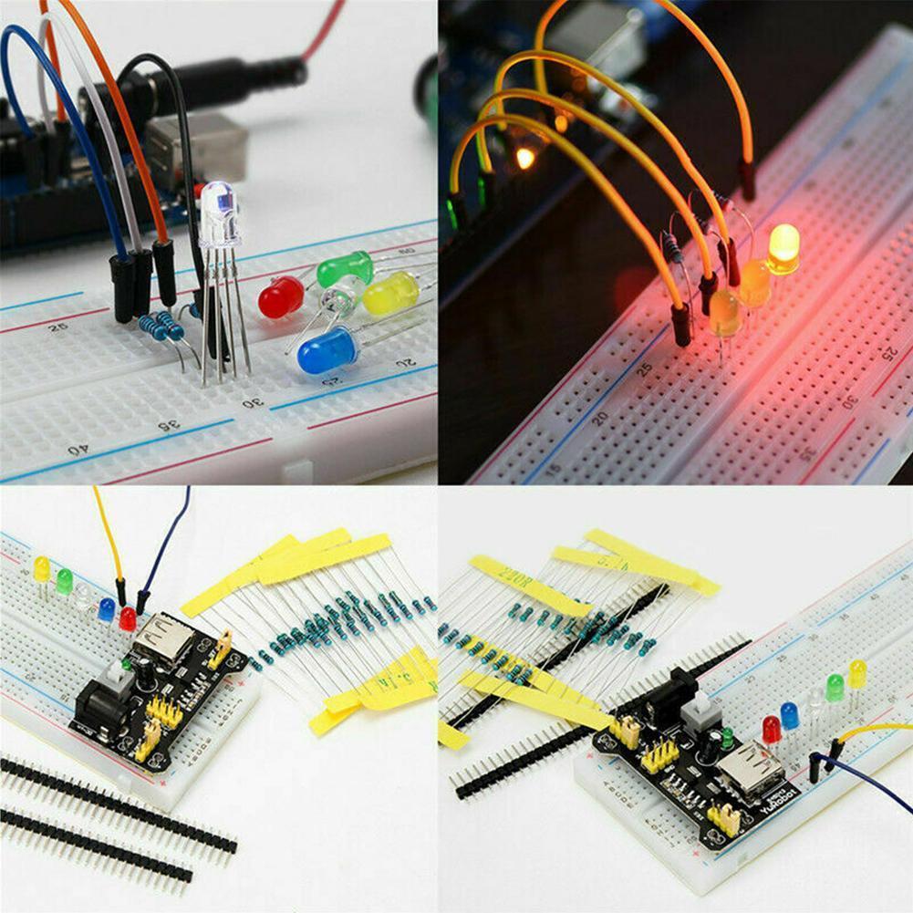 Kit inicial rfid lcd 1602, motor de passo para iniciantes, suíte de aprendizagem com caixa de varejo, kit divertido de componentes eletrônicos para arduino uno r3