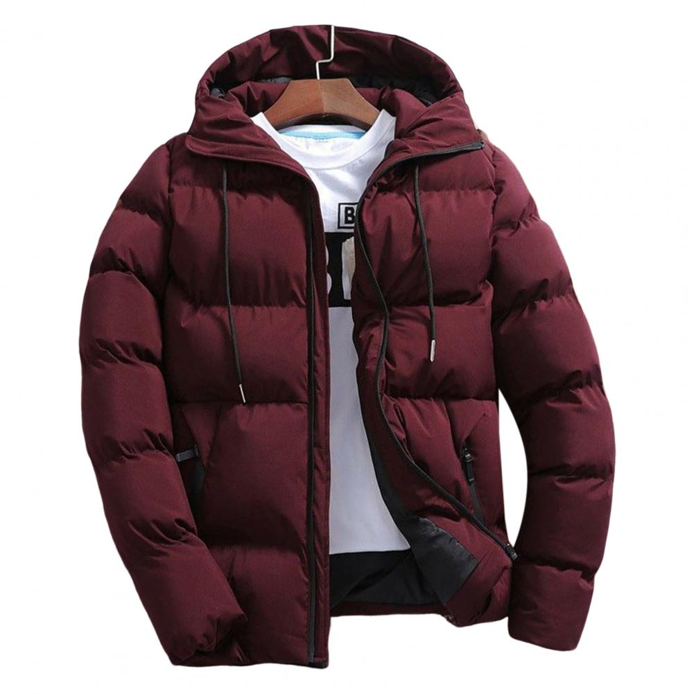Casaco masculino da moda inverno bolsos com cordão blusão fino ajuste masculino moletom com capuz para uso diário