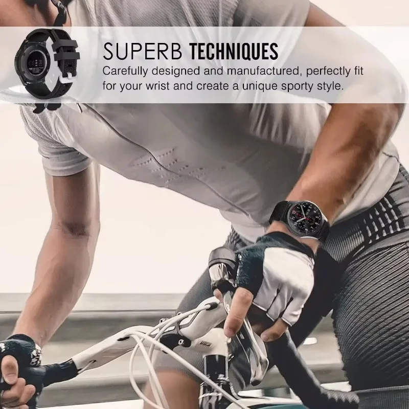 Pulseira de silicone de 20 22mm para samsung galaxy watch 7/6/5/4 40 44mm/6 clássico/5 pro pulseira esportiva para huawei gt4/gt3