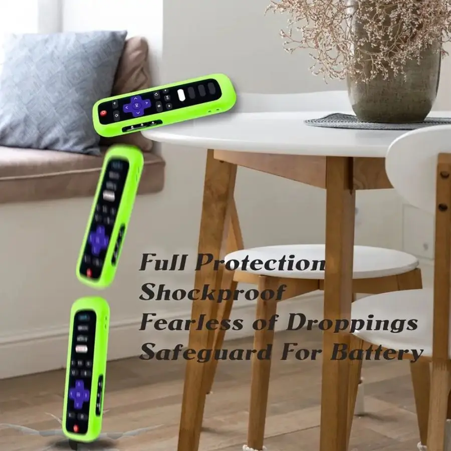 3PCS ซิลิโคนรีโมทคอนโทรลสําหรับ Roku TV Express 4K + HD Streaming Stick 4K Premiere Soundbar Streambar LE SE REMOTE