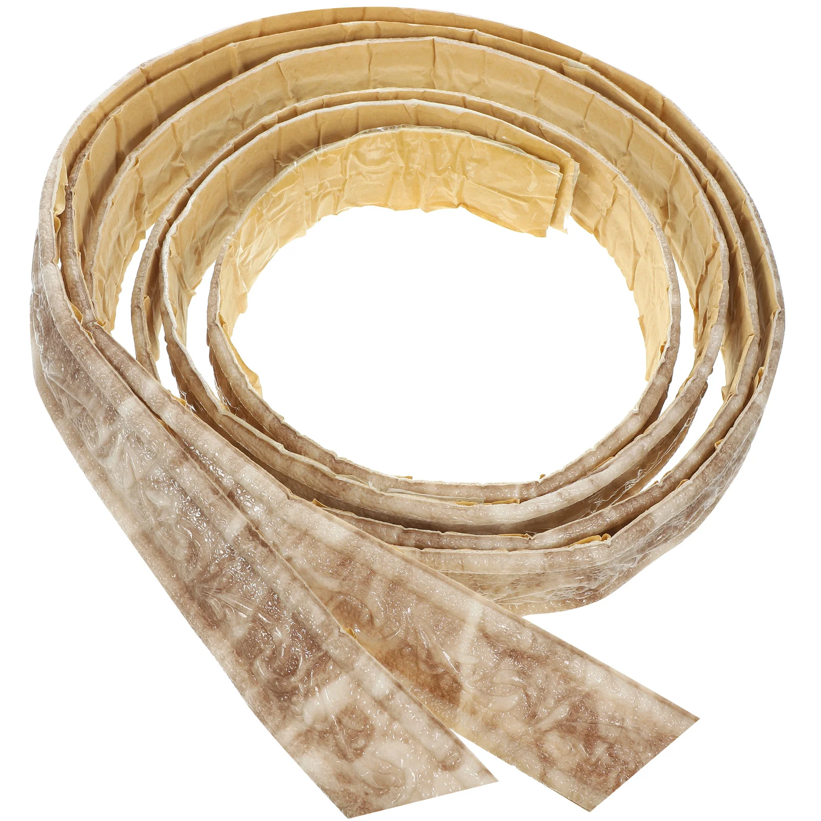 2pcs 2 Rolls 4.5Cm Self-Adhesive Wall Trim Molding Durable Flexible Peel Stick Corner Tile Cabinet Ceiling Decorative Border
