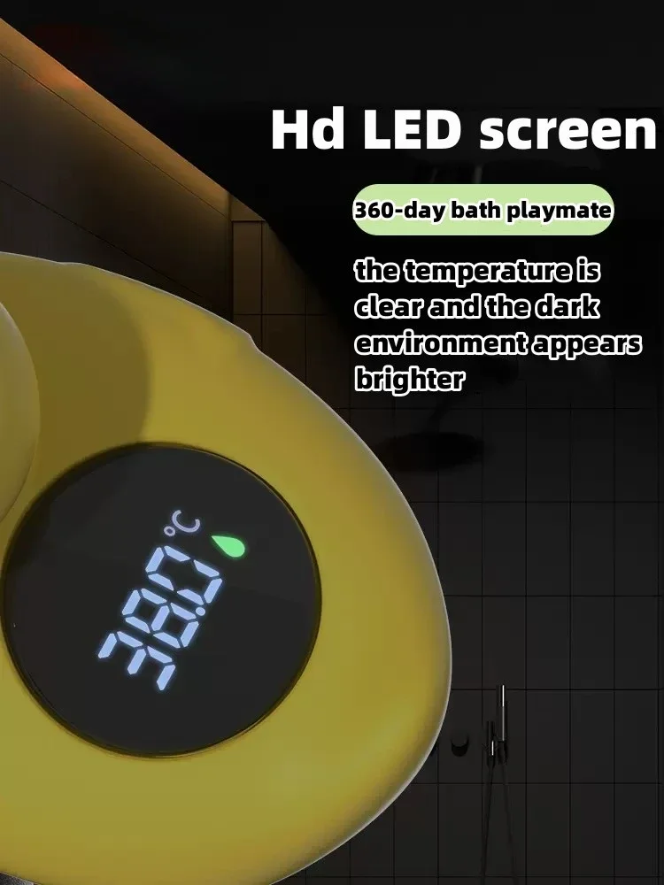 Pequeno pato amarelo termômetro banheira do bebê chuveiro termômetro de água do bebê sensor temperatura seguro flutuante à prova dwaterproof água bebê