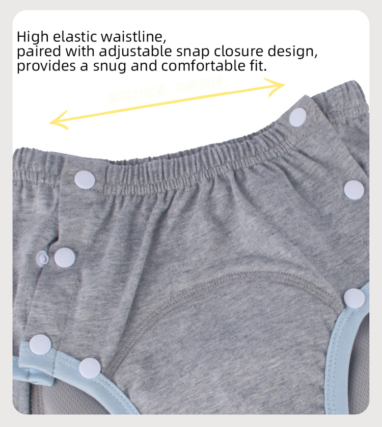 BIAI 1 PC ผ้าฝ้ายผู้ใหญ่ผ้าอ้อมผ้า Reusable Incontinence ในผู้ใหญ่ผ้าผ้าอ้อมล้างทําความสะอาดได้กางเกงผ้าอ้อมสําหรับผู้ใหญ่วัยรุ่นของขวัญ