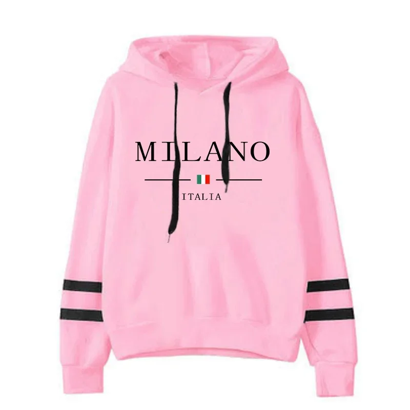 Hoodies Damen Sweatshirts Heiße Verkäufe Drucken Täglich Vielseitige Pullover Streifen Jogging Sportbekleidung Lässige Damen Kapuzenoberteile