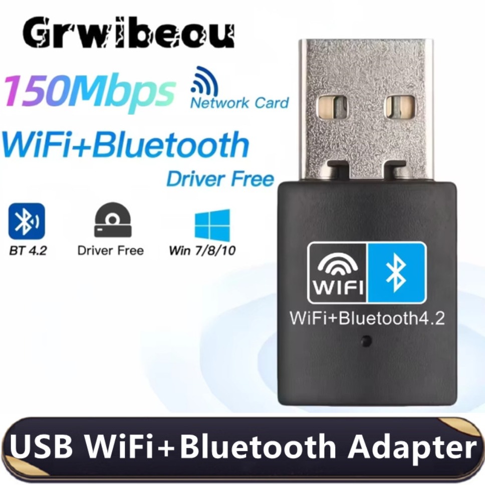 150Mbps Mini USB WiFi Bluetooth Adapter Drahtlose Netzwerkkarte 802.11N Antenne Signal Empfänger USB Bluetooth Dongle für PC Laptop