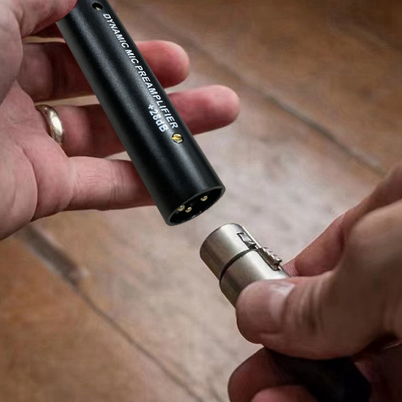 Bolo quente】 pré-amplificador de microfone 3x para amplificador de microfone de ganho dinâmico dm1 28db para microfones de fita dinâmicos e passivos