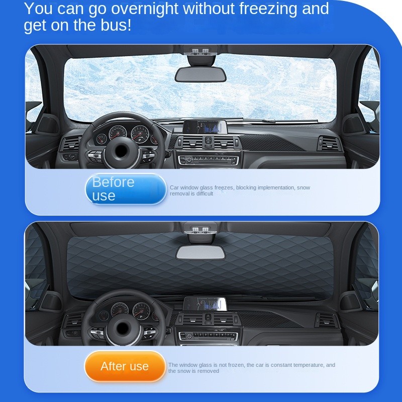 Zonnescherm Cover Auto Voorruit Sneeuw Zonnescherm Waterdichte Protector Auto Magnetische Cover Auto Voorruit Cover
