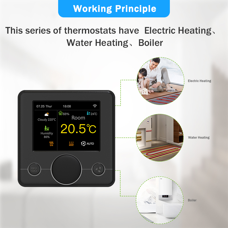 Tuya Wifi Thermostat Smart Thermostat หม้อต้มแก๊สน้ําเครื่องทําความร้อน Termostato ดิจิตอลคอนโทรลเลอร์อุณหภูมิ Smart Life Alexa