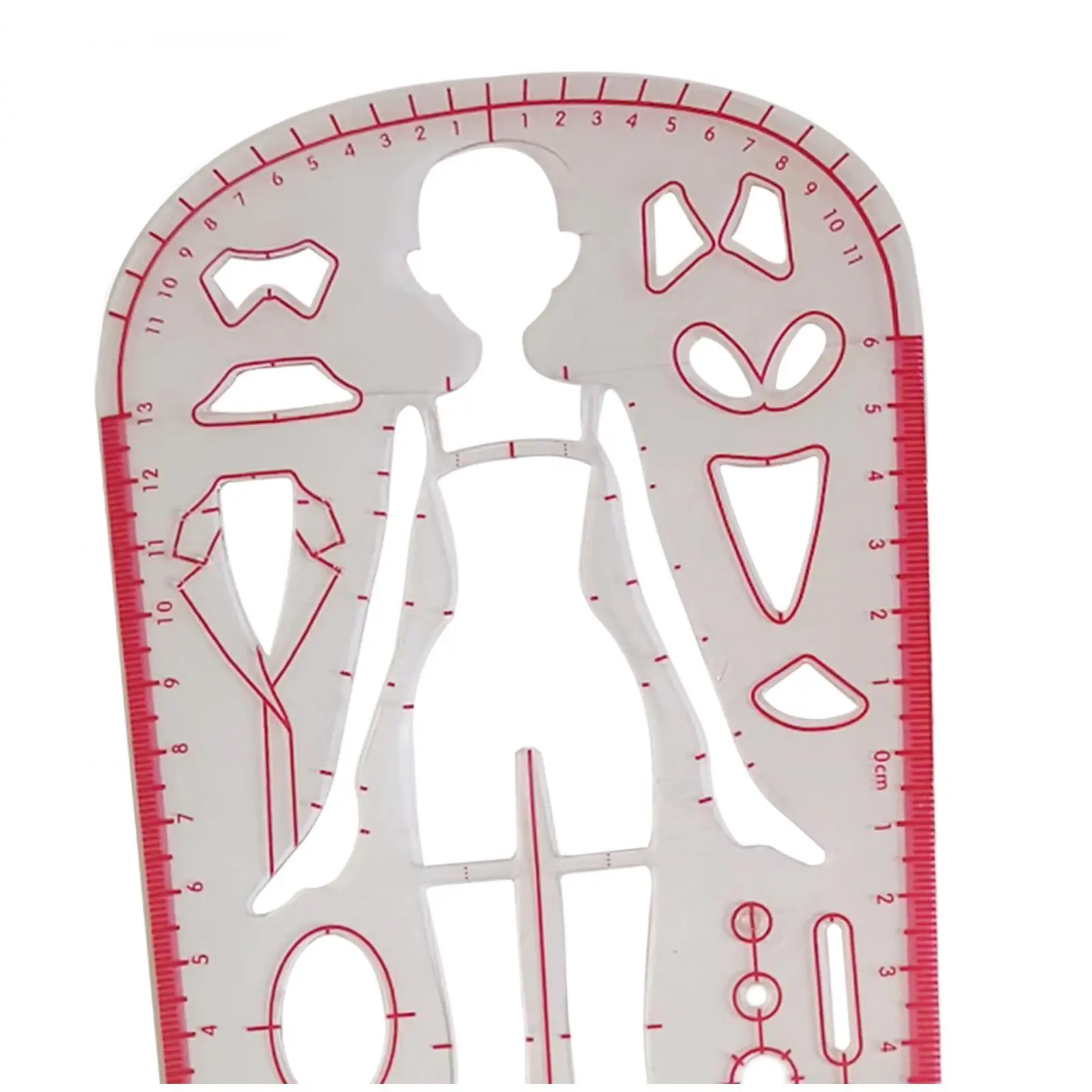2Pcs Template Ruler Measuring Tool Sewing Humanoid Patterns Design Woman