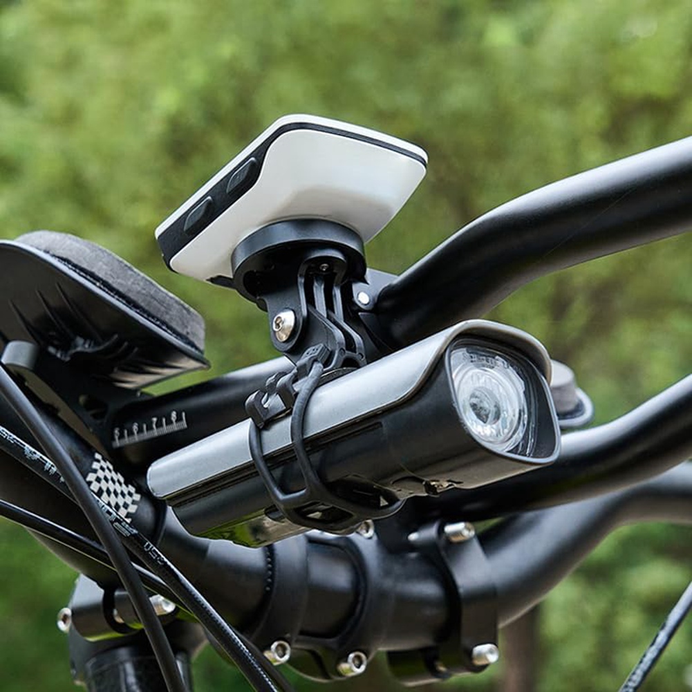 Soporte ajustable para computadora Soporte extendido para bicicleta para Garmin, Wahoo, CatEye y Bryton