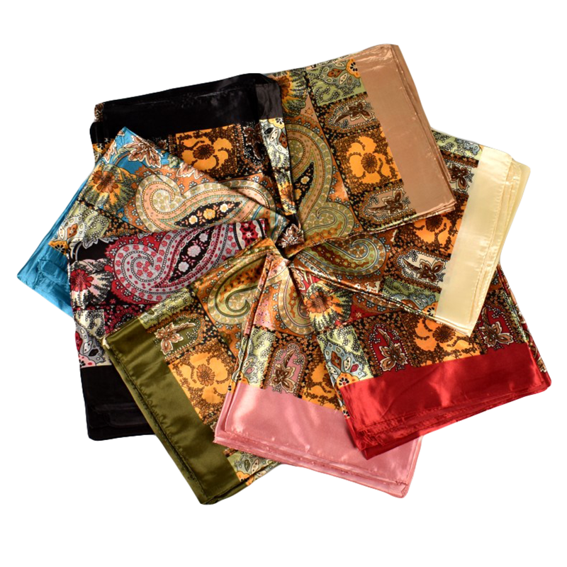 Lente Nieuwe Veelzijdige Cashew 90 Grote Vierkante Sjaal Zijden Sjaal Groothandel Klassieke Vintage Print Sjaal