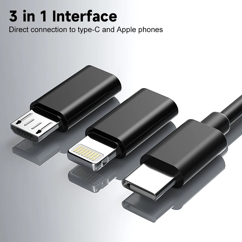Endoscopio de TYPE-C HD1080P cámara Dual individual 3 en 1 Micro USB para teléfonos IOS IPhone Android boroscopio de inspección de tuberías impermeable
