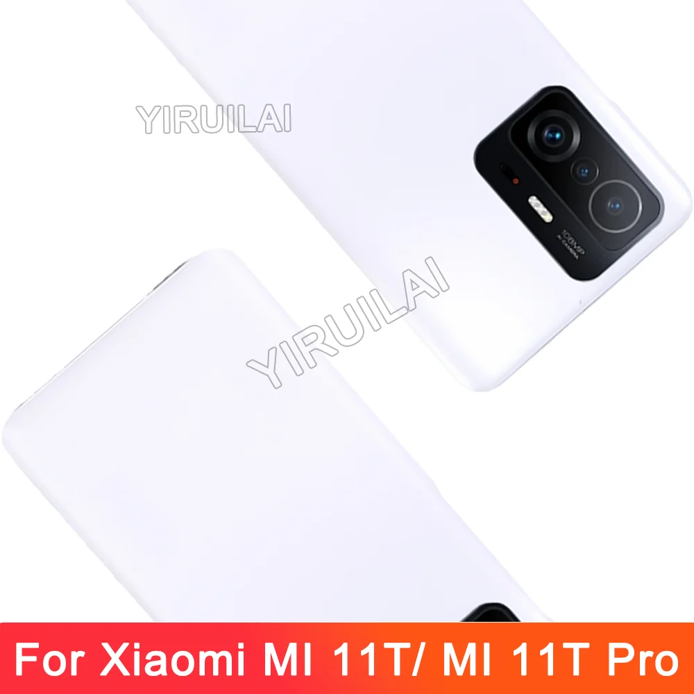 Grade AAA Back Cover Gehäuse mit Kameraobjektiv für Xiaomi MI 11T/ MI 11T Pro Back Gehäuse Back Cover Tür mit Kleber
