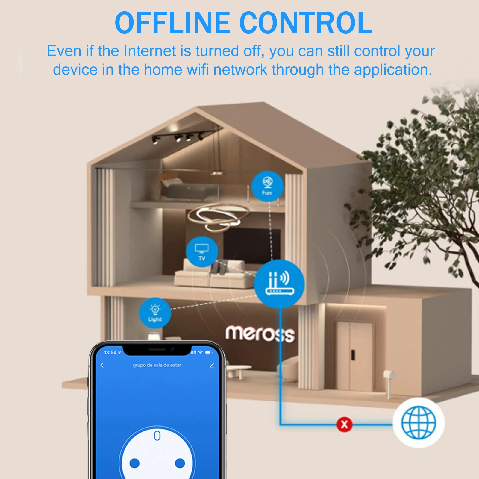 AU smart WiFi plug and socket, with energy monitor, voice control Alexa/ Google, remote control and timer 2.4GH 16A