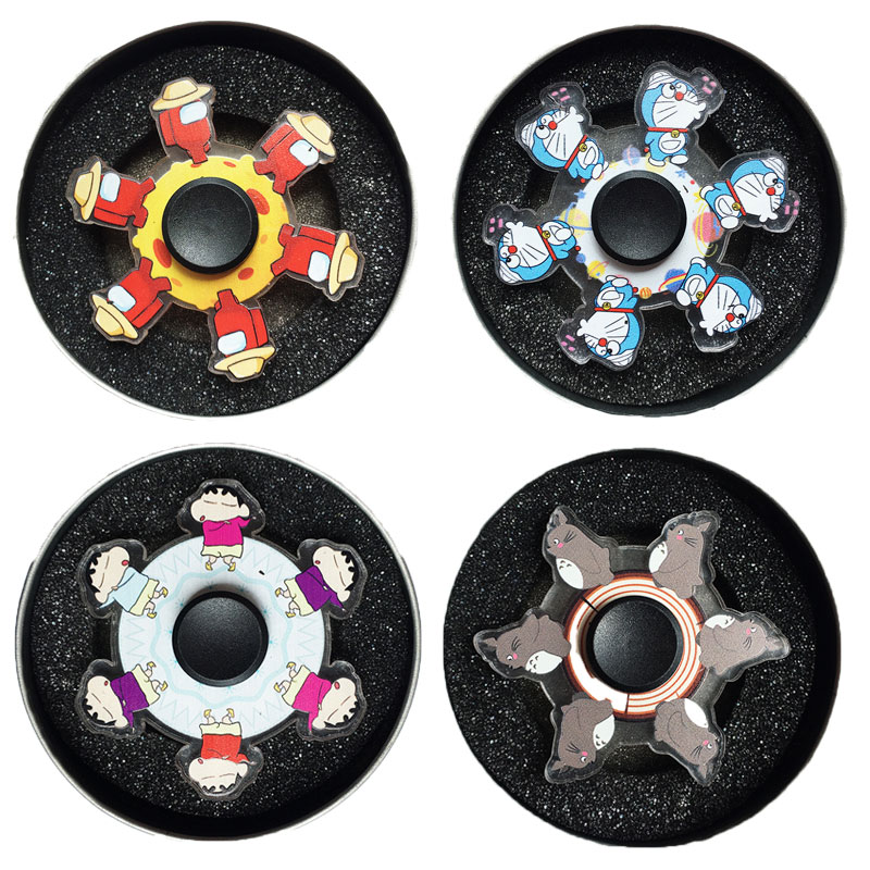 Fidget Toys Anime Fidget Spinner Fingertip Gyro dibujos animados Spinning Top juguetes para niños