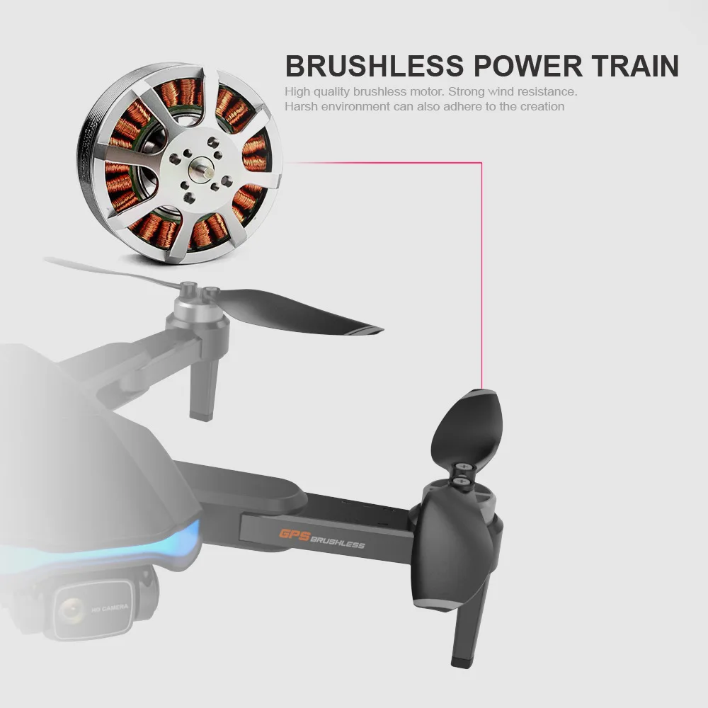 デュアルカメラ付き折りたたみ式ブラシレスドローン,GPS,航空写真,4軸,長距離5g,リモコン,6k,HD