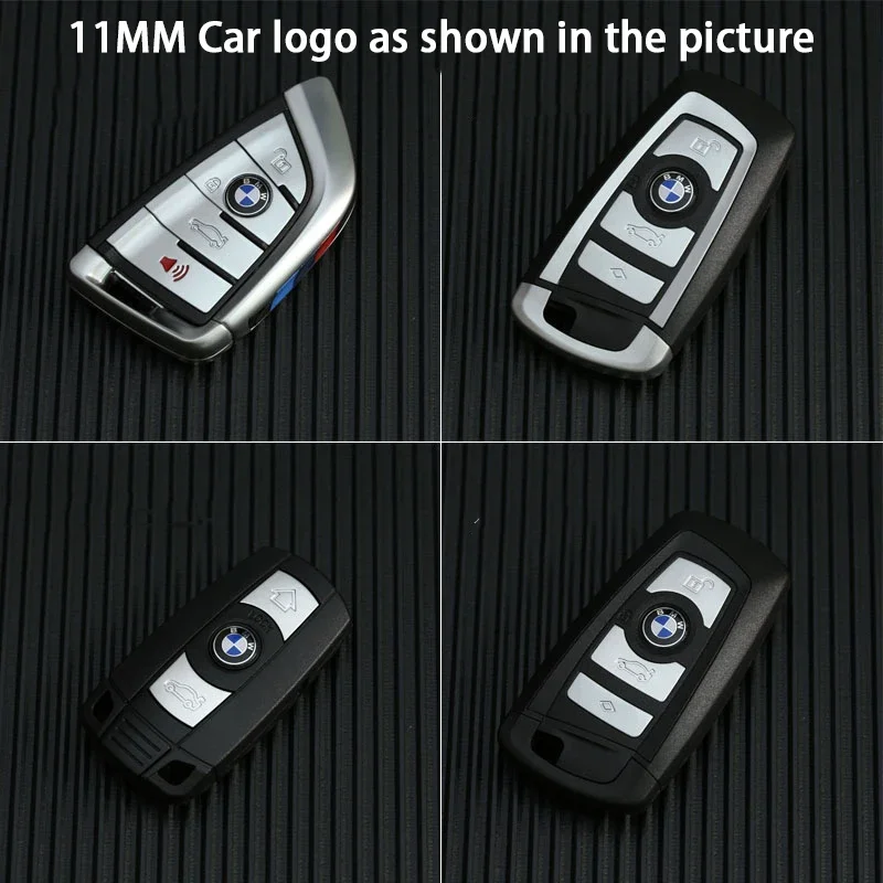 5/10 Uds. Pegatinas con emblema de llave de coche de 14mm, calcomanías con logotipo de llave de Control automático para BMW M M3 M5 M6 M2 X1 X2 X3 X5 X6 X4 E30 E39 46 E53 E60 G30
