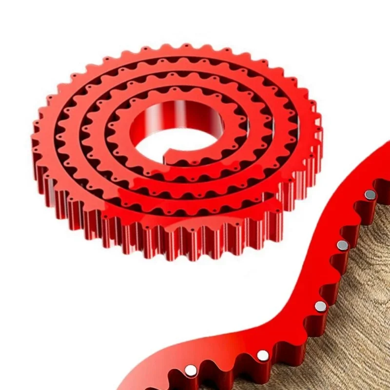 1/2M Woodworking Gear-Driven Profiling Strip Flexible High Resilience Curve Template Complex Shape Contour Woodworking Strip